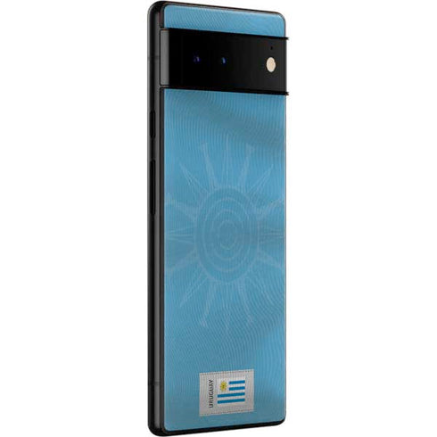 Uruguay Soccer Flag Google Pixel 6 Skin